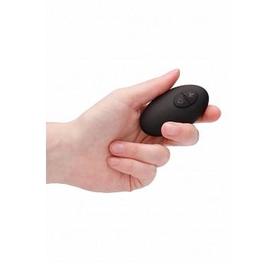 Remote Controlled E-Stim & Vibrating Prostate Massager - Black